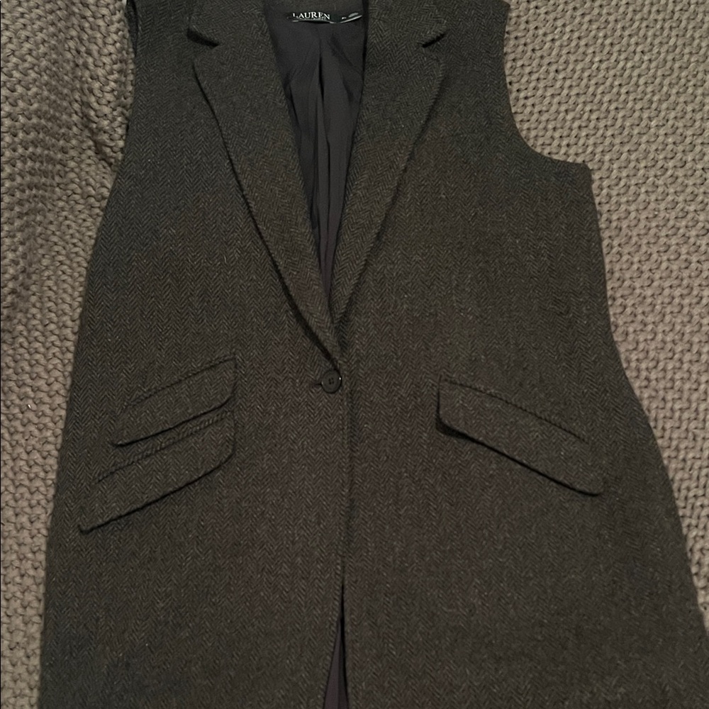 Ralph Lauren Charcoal Sleeveless Vest